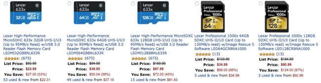 Fotografía - [Offre Alerte] Lexar UHS-II SD UHS-I et les cartes mémoire MicroSD 32 Go, 64 Go, 128 Go Tailles Et au rabais profondes pour Amazon d'or Box aubaine du jour